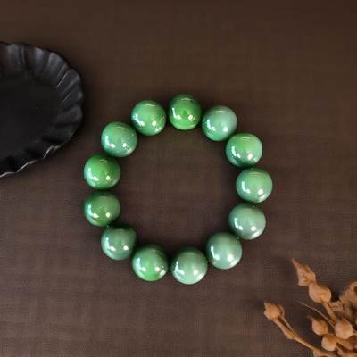 碧月说宝 君子怀瑾·当代和田玉清风专场（七） - 碧玉手串