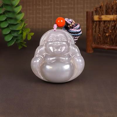 碧月说宝 君子怀瑾·当代和田玉清风专场（七） - 和田玉烟紫佛