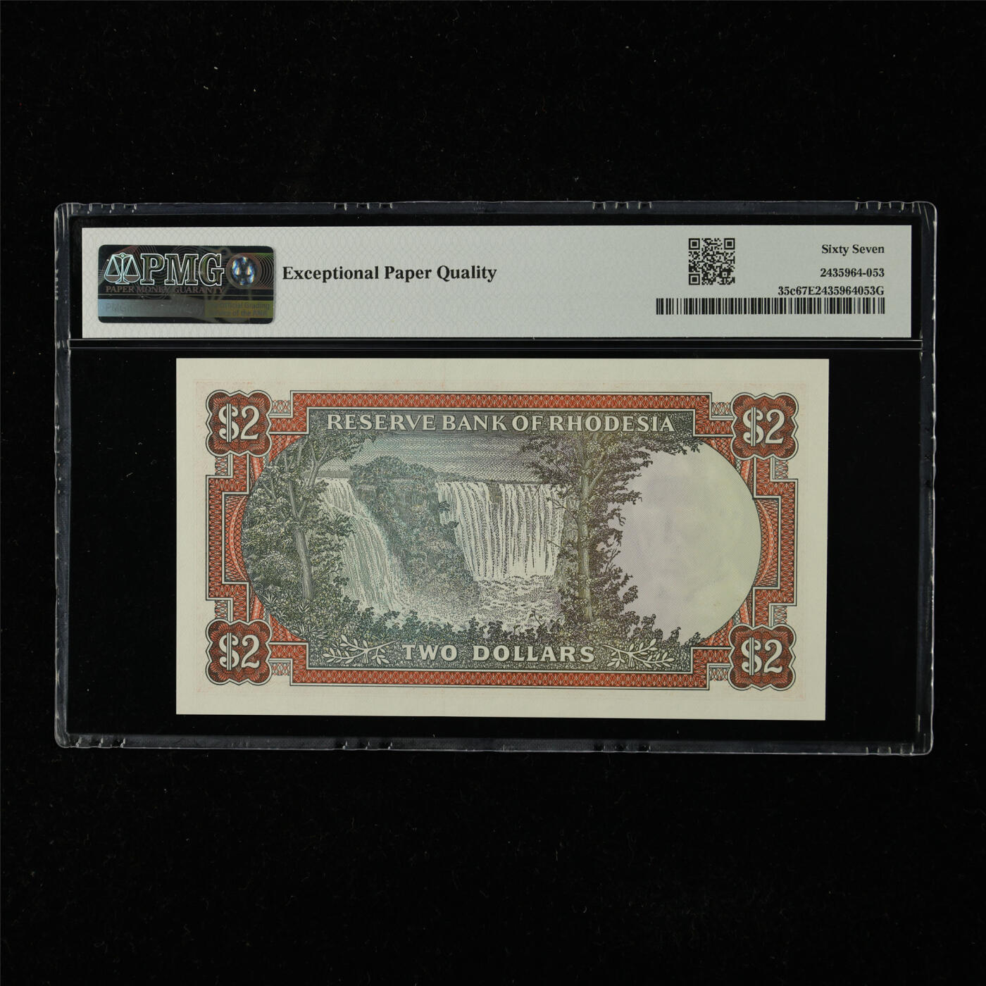 【亘邦集藏】第225期拍卖 1977年 罗德西亚2元 PMG 67EPQ K/146 026419