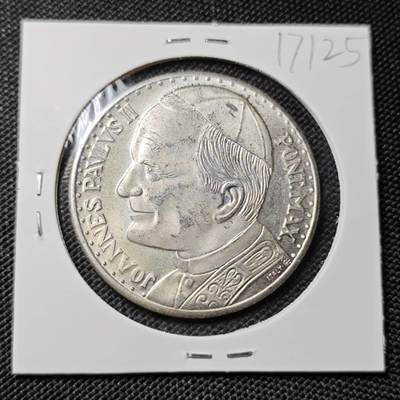 KK钱币收藏小铺  第417期 2月预留时间 周末发货 梵蒂冈教皇纪念章 镀银章