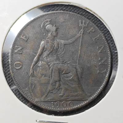 KK钱币收藏小铺  第415期 2月预留时间 周末发货 1900英国1便士 