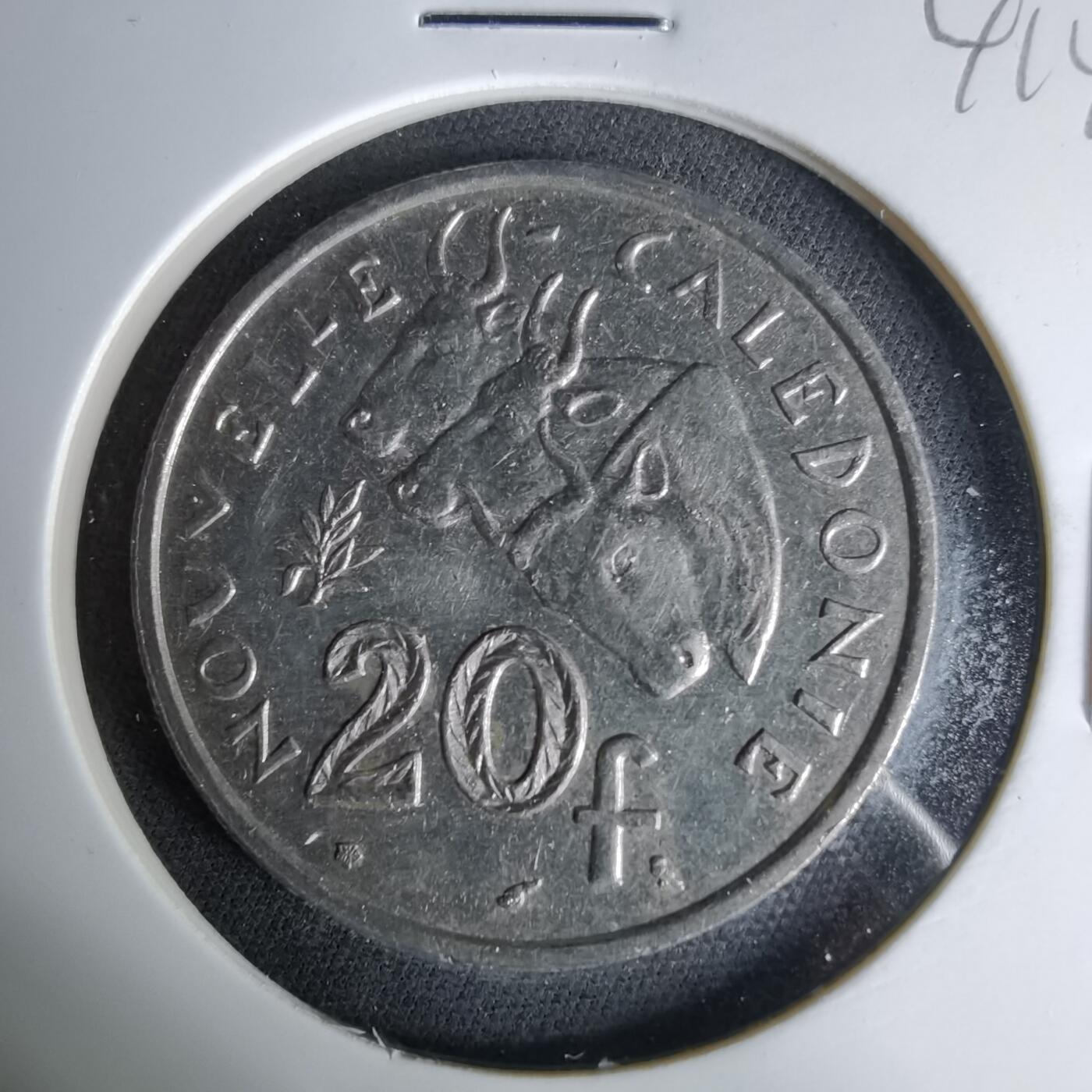 沼泽如烟--第1041场 法属新喀里多尼亚1972年20法郎