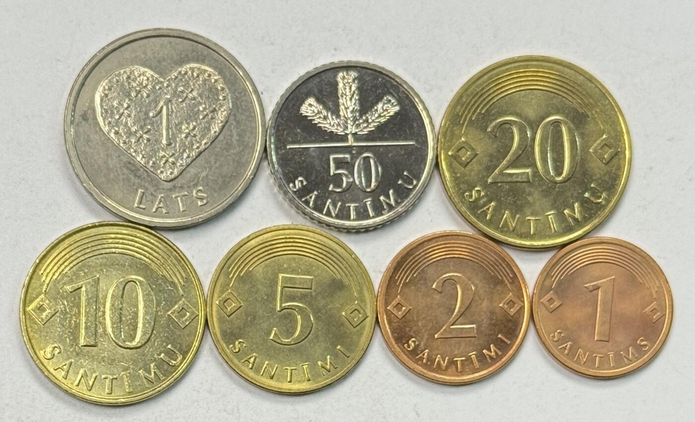 S&S Numismatic世界钱币-拍卖 第125期  拉脱维亚2008-2011年7枚套币