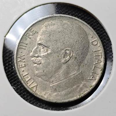 KK钱币收藏小铺  第417期 2月预留时间 周末发货  1920意大利50分 四狮子