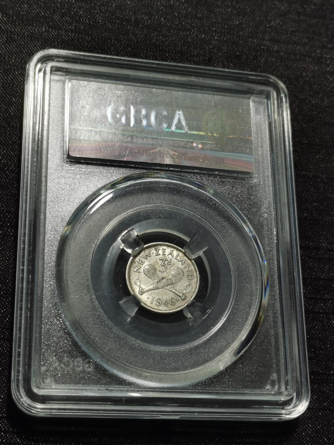 天下钱庄专场欢迎参拍 英属新西兰3便士银币