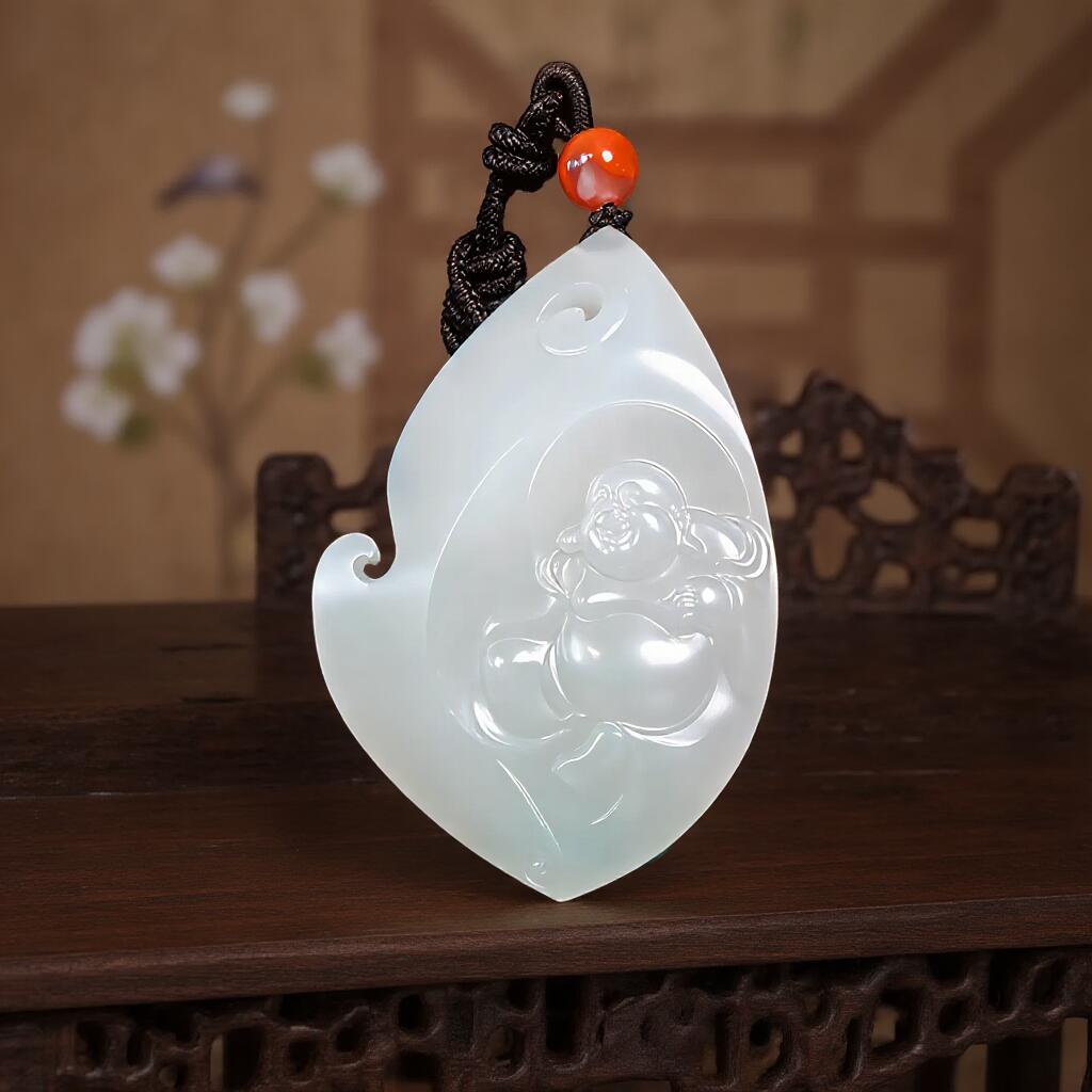 碧月说宝 君子怀瑾·当代和田玉清风专场（七） 白玉随型佛