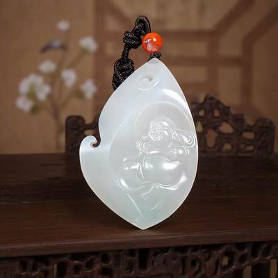 碧月说宝 君子怀瑾·当代和田玉清风专场（七） - 白玉随型佛