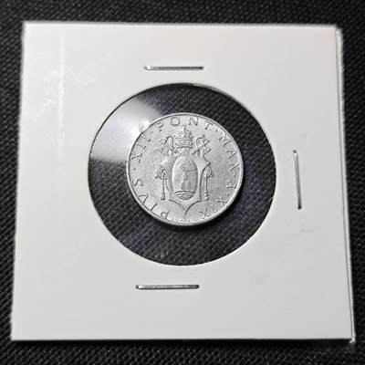 KK钱币收藏小铺  第415期 2月预留时间 周末发货 1957梵蒂冈2里拉 