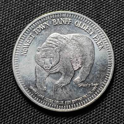 KK钱币收藏小铺  第417期 2月预留时间 周末发货 加拿大1元 代币