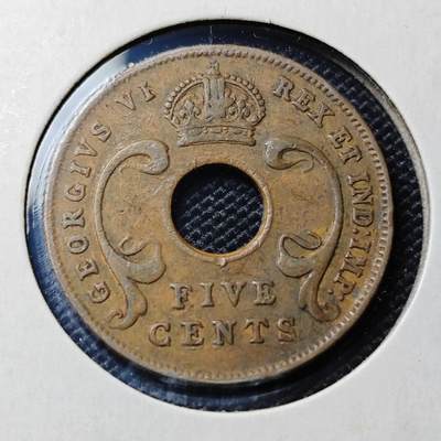 KK钱币收藏小铺  第417期 2月预留时间 周末发货 1943英属东非5分