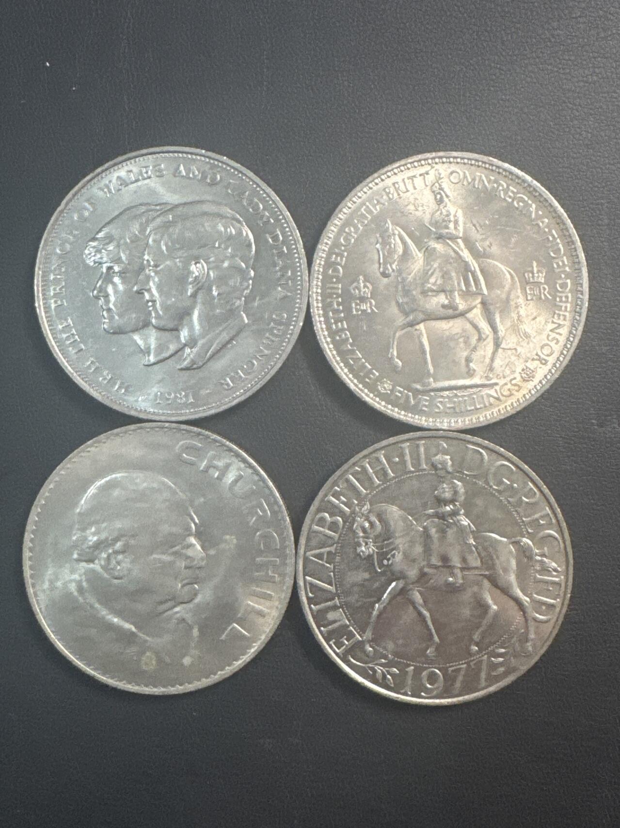 ❤️【币观天下】❤️ 第347期钱币拍卖场- 2026.4.3周五晚上6点半场 长期征集拍品  英国克朗纪念币4枚一组