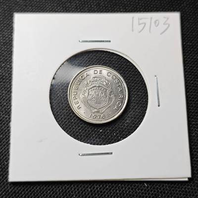 KK钱币收藏小铺  第415期 2月预留时间 周末发货 1976哥斯达黎加10分 