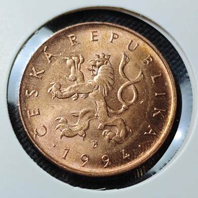 KK钱币收藏小铺  第415期 2月预留时间 周末发货 1994捷克10克朗 好品