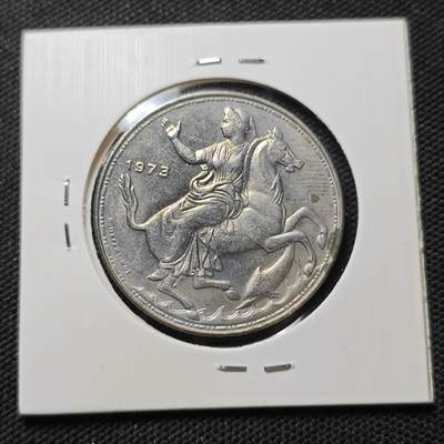 KK钱币收藏小铺  第415期 2月预留时间 周末发货 1973希腊20德拉克马 月亮女神