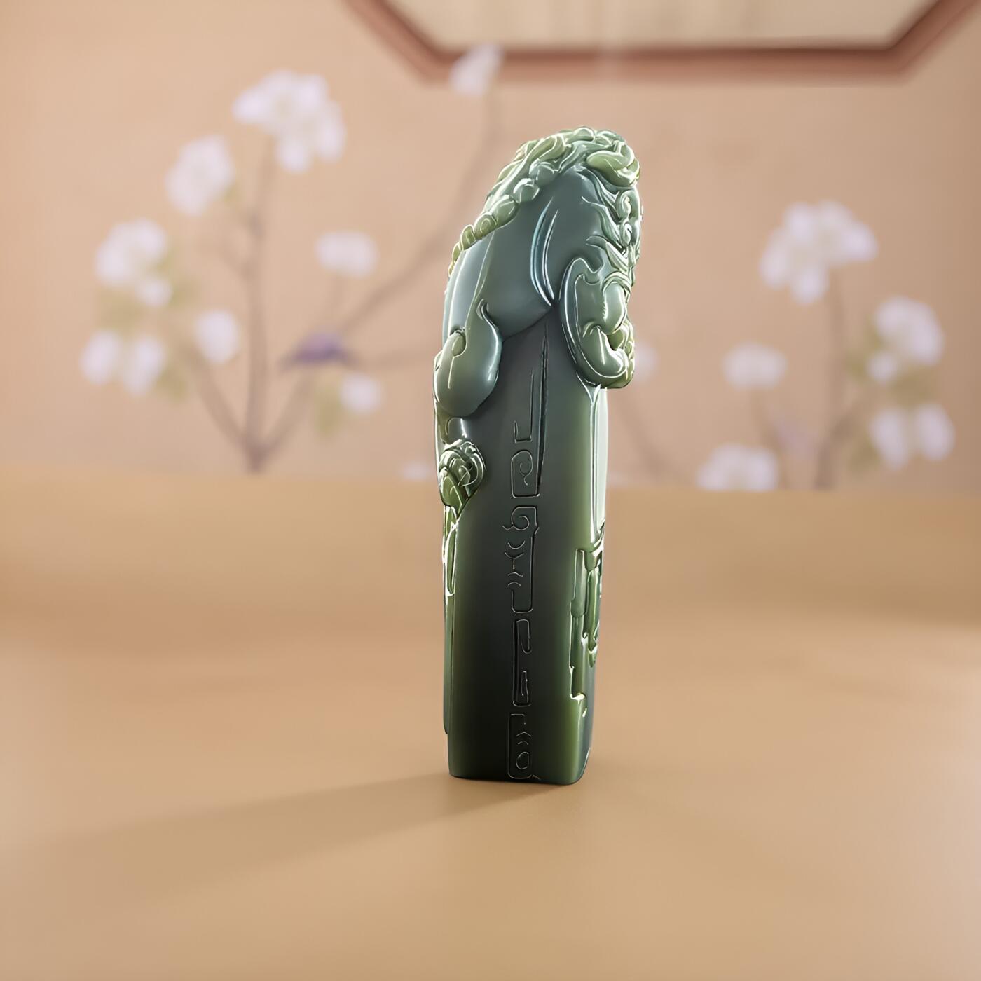 碧月说宝 君子怀瑾·当代和田玉清风专场（七） 沙枣青瑞兽章