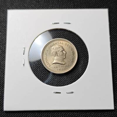 KK钱币收藏小铺  第415期 2月预留时间 周末发货 1960乌拉圭25分 