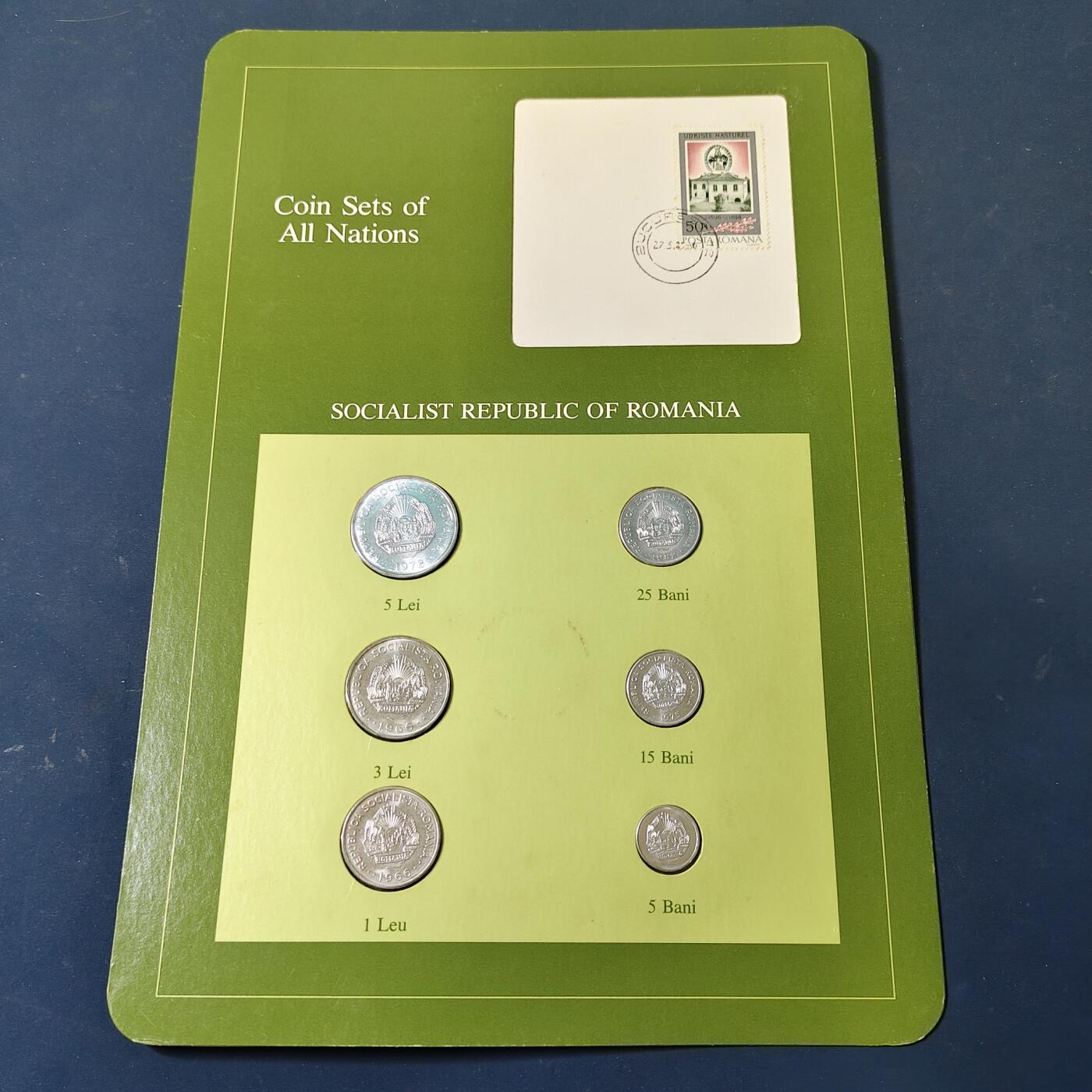 【全场包邮】纯粹捡漏拍517场 【富兰克林·世界各国硬币系列邮币卡】罗马尼亚共和国