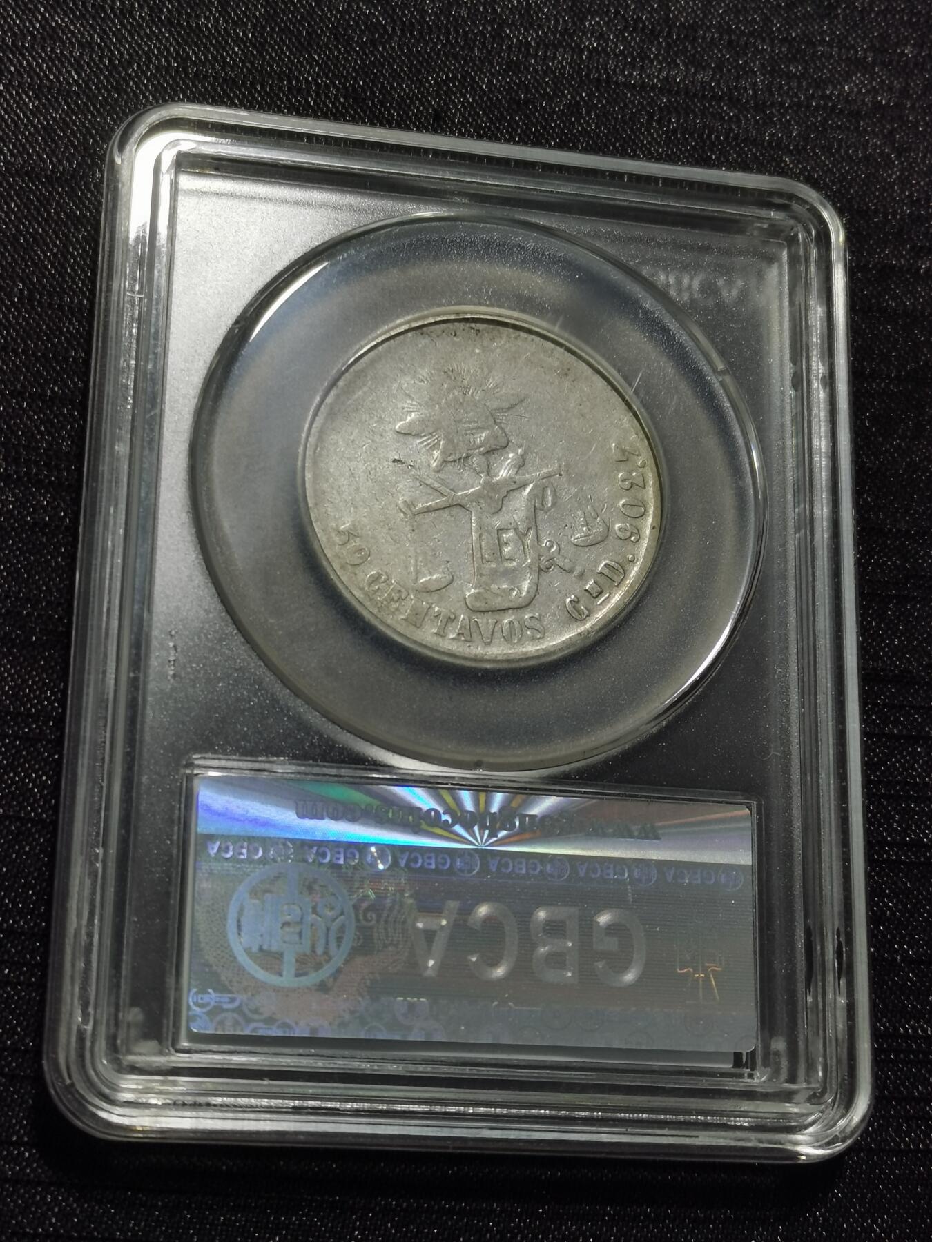 天下钱庄专场欢迎参拍 墨西哥天平鹰洋50分银币