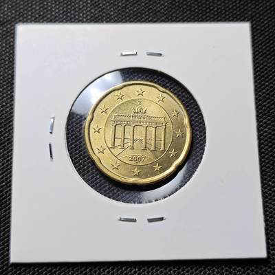 KK钱币收藏小铺  第417期 2月预留时间 周末发货 2007德国20欧分 