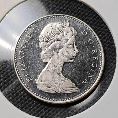 KK钱币收藏小铺  第417期 2月预留时间 周末发货 1967加拿大5分 纪念币 精制币