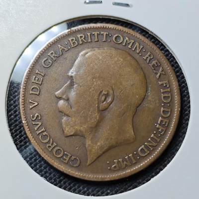 KK钱币收藏小铺  第417期 2月预留时间 周末发货 1920英国1便士