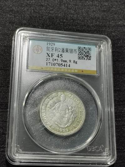 天下钱庄专场欢迎参拍 - 匈牙利圣母抱婴2潘果银币