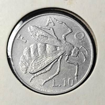 KK钱币收藏小铺  第417期 2月预留时间 周末发货 1974圣马力诺10里拉 好品