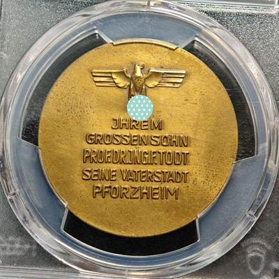 【德藏】世界币章拍卖第170期（拍品征集中~欢迎藏友联系） 1939年 德国民族社会主义工人党进攻挪威纪念铜章 PCGS MS62 少见品种 亚军分 仅1枚更高（原图请查询PCGS评级官网）