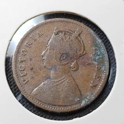 KK钱币收藏小铺  第415期 2月预留时间 周末发货 1862英属印度1/4安娜