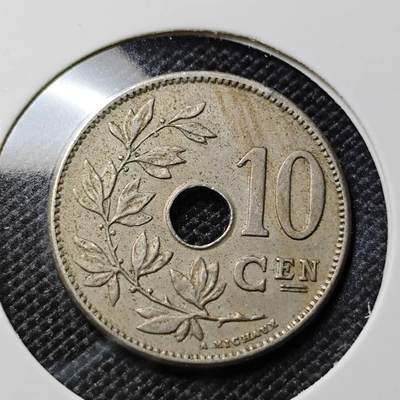 KK钱币收藏小铺  第417期 2月预留时间 周末发货 1905比利时10分