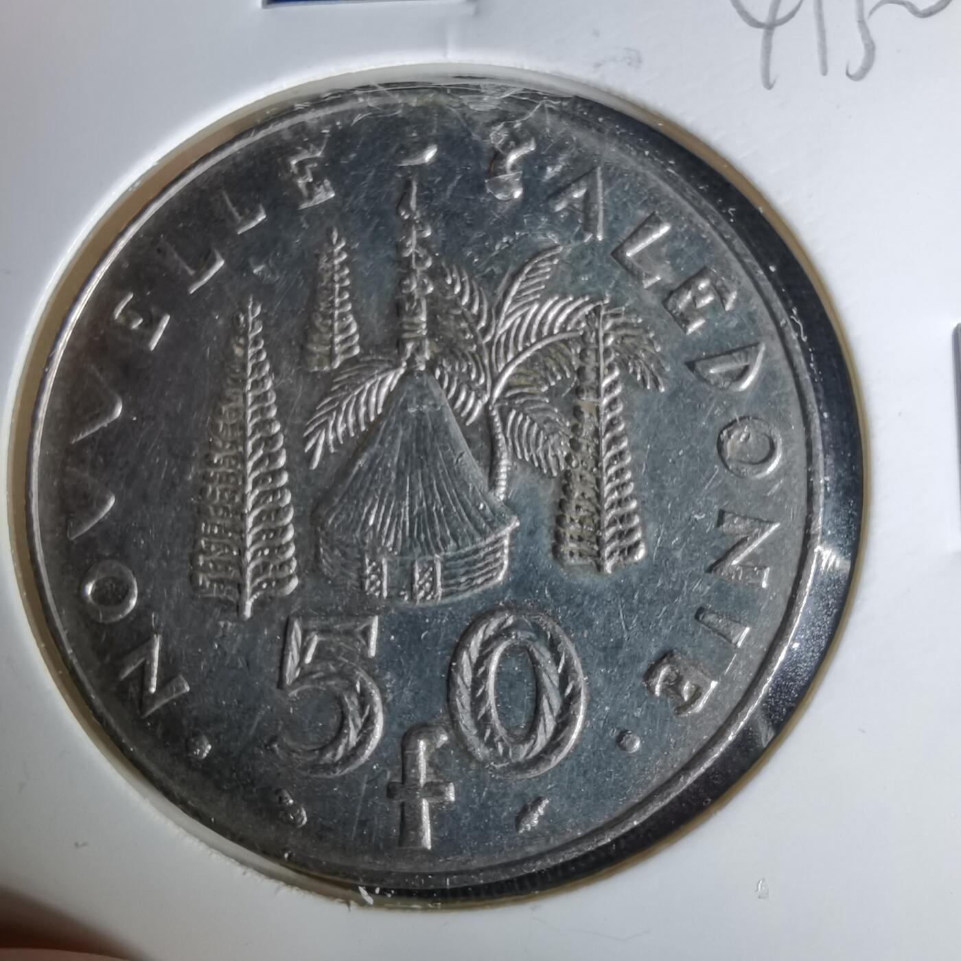 沼泽如烟--第1041场 法属新喀里多尼亚1987年50法郎