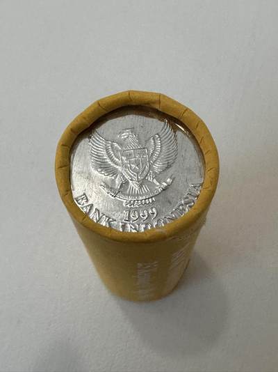 丙午马年四月第一场 。本期更新了稀有大革命纸币 - 印尼1999年银行原卷25卢比。50枚。原卷！（不设起拍，放漏）