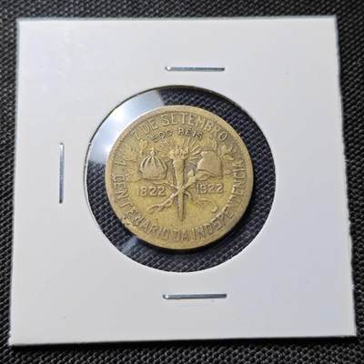 KK钱币收藏小铺  第417期 2月预留时间 周末发货 1922巴西500瑞斯纪念币