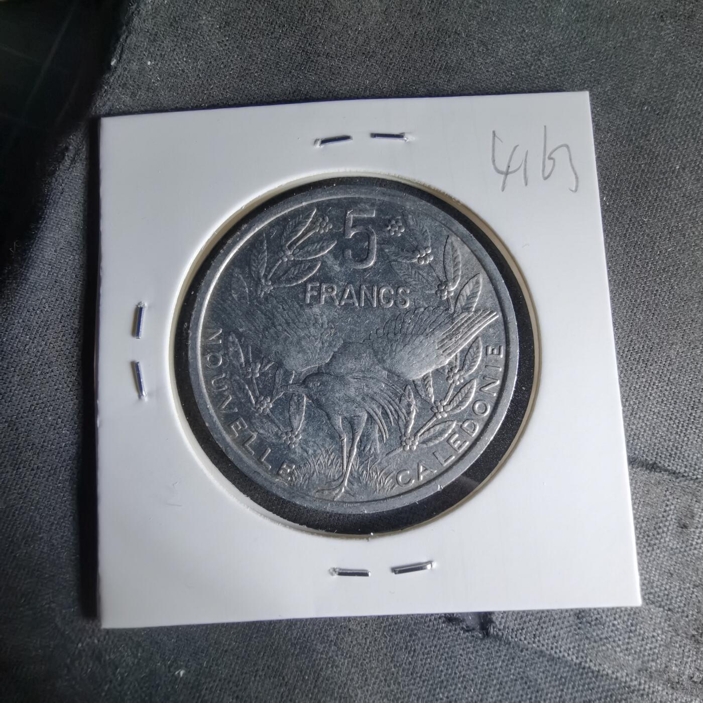 沼泽如烟--第1041场 法属新喀里多尼亚1989年5法郎