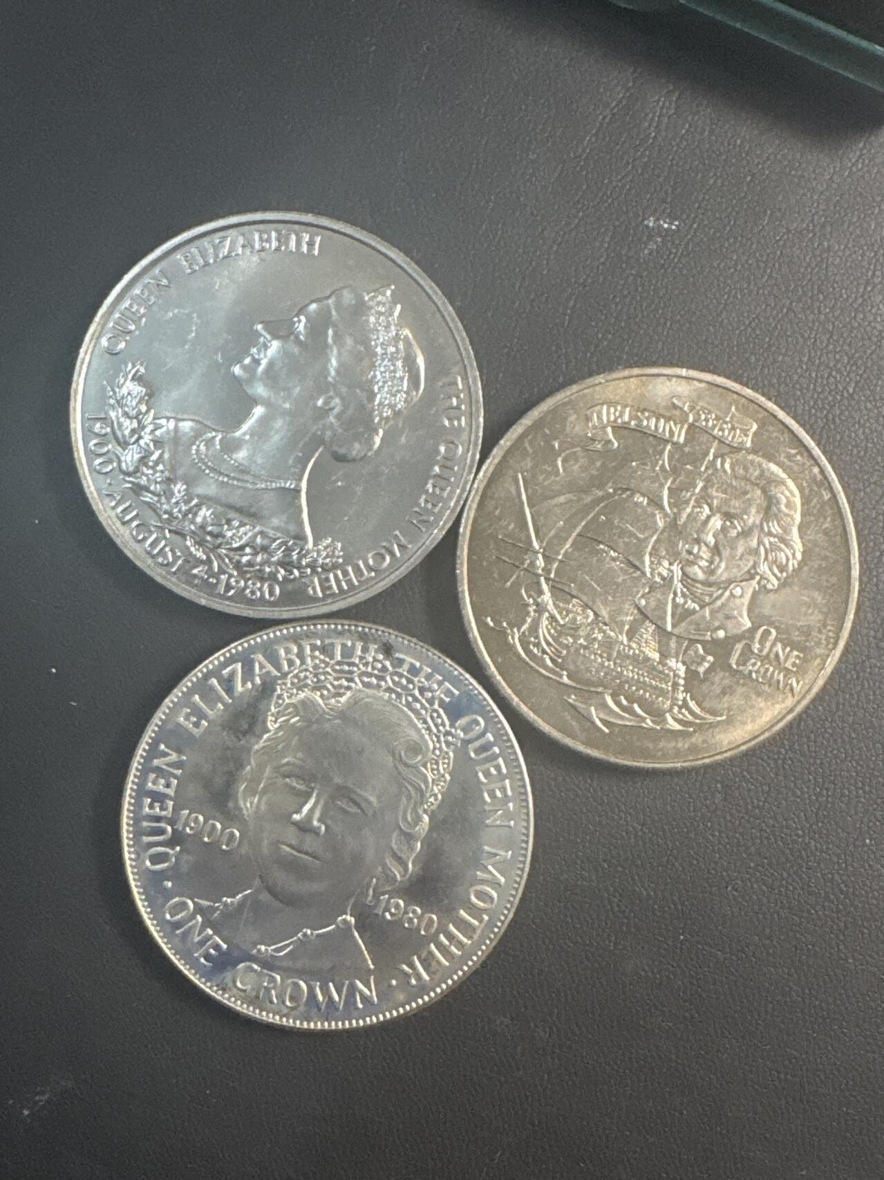 ❤️【币观天下】❤️ 第347期钱币拍卖场- 2026.4.3周五晚上6点半场 长期征集拍品  英系克朗型铜镍纪念币3枚一组