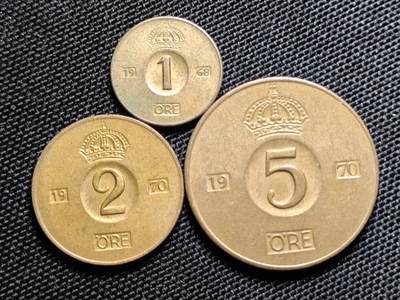 KK钱币收藏小铺  第417期 2月预留时间 周末发货  瑞典大小面值铜币