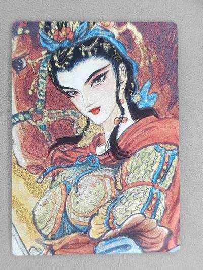 龙虎卡牌-八一场（满200元包邮，无佣金，每周六结拍，欢迎送拍） - 粗闪卡 昆仑万象 权迎东手绘复刻第一弹 -  扈三娘