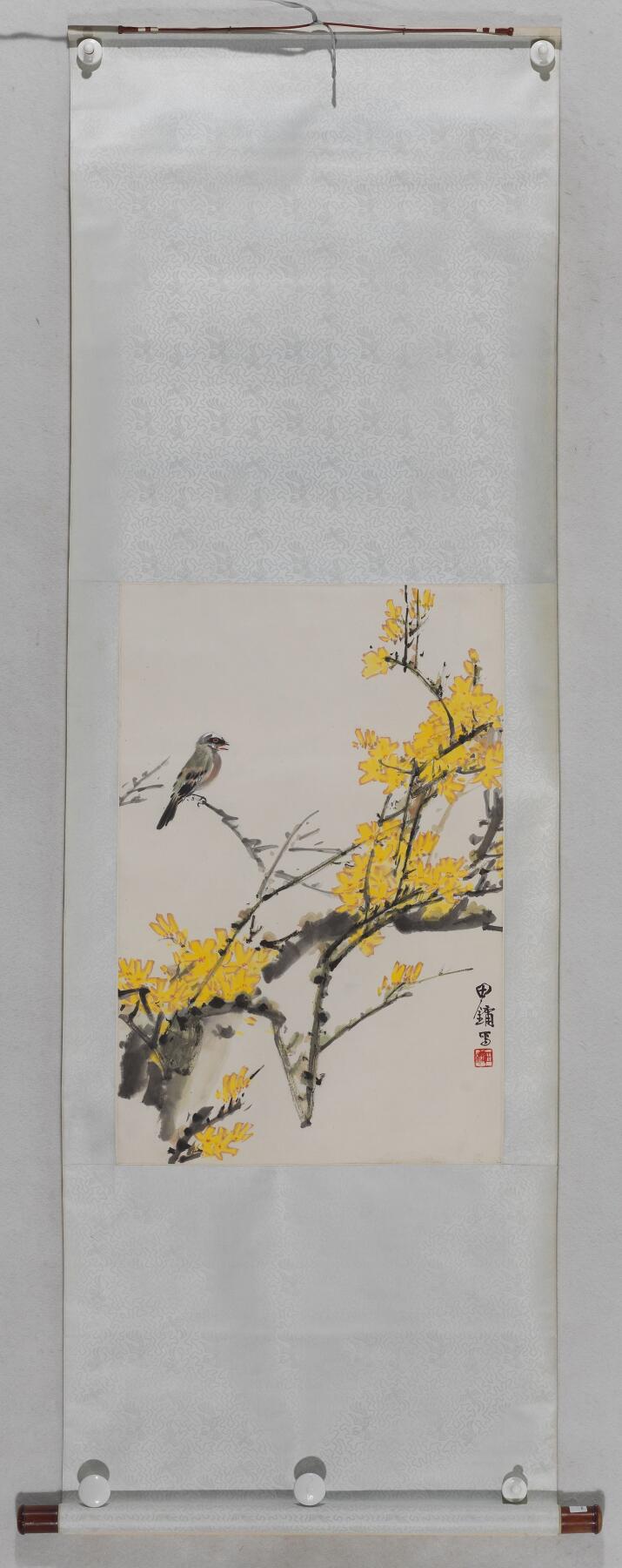 碧月说宝 近现代书画专场（八） 田镛 迎春