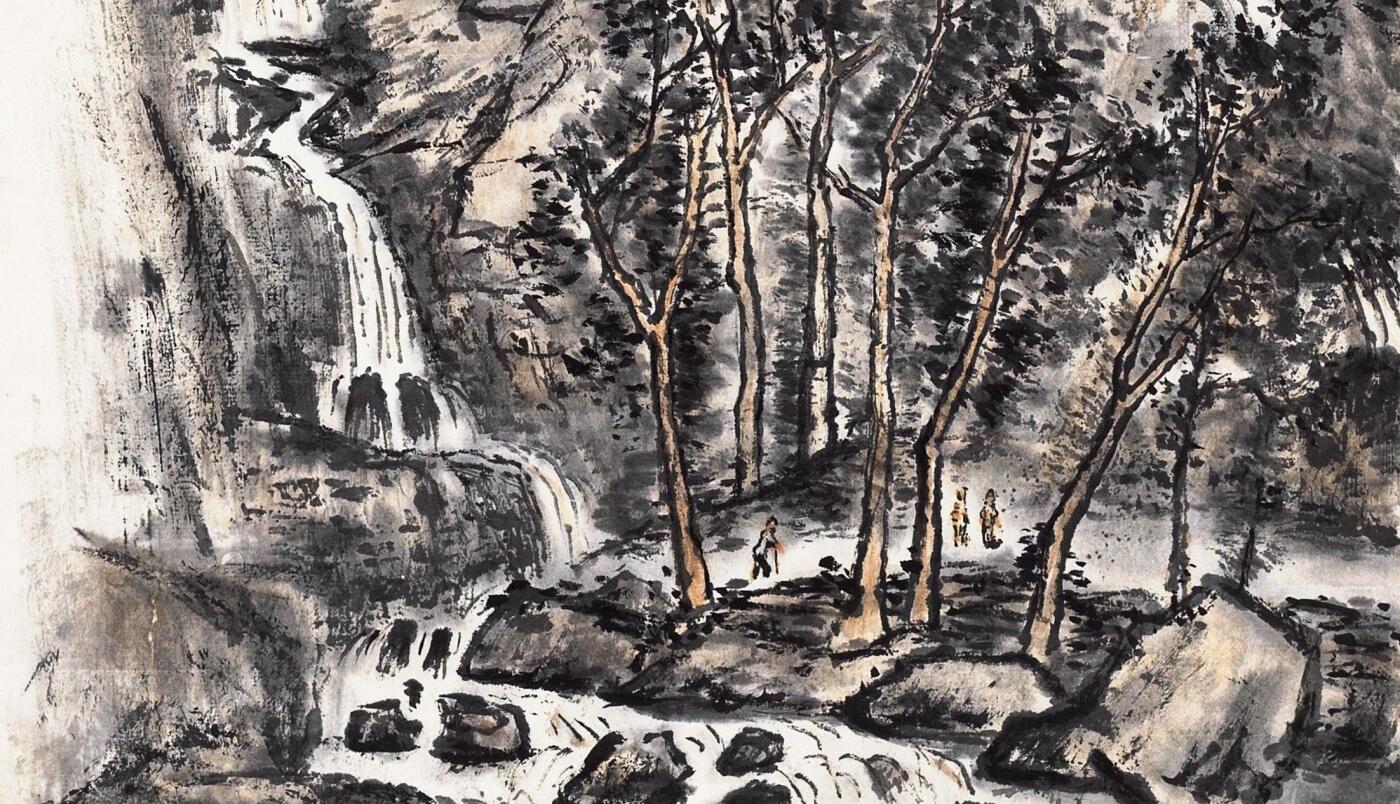 碧月说宝 近现代书画专场（六） 黄山人字瀑