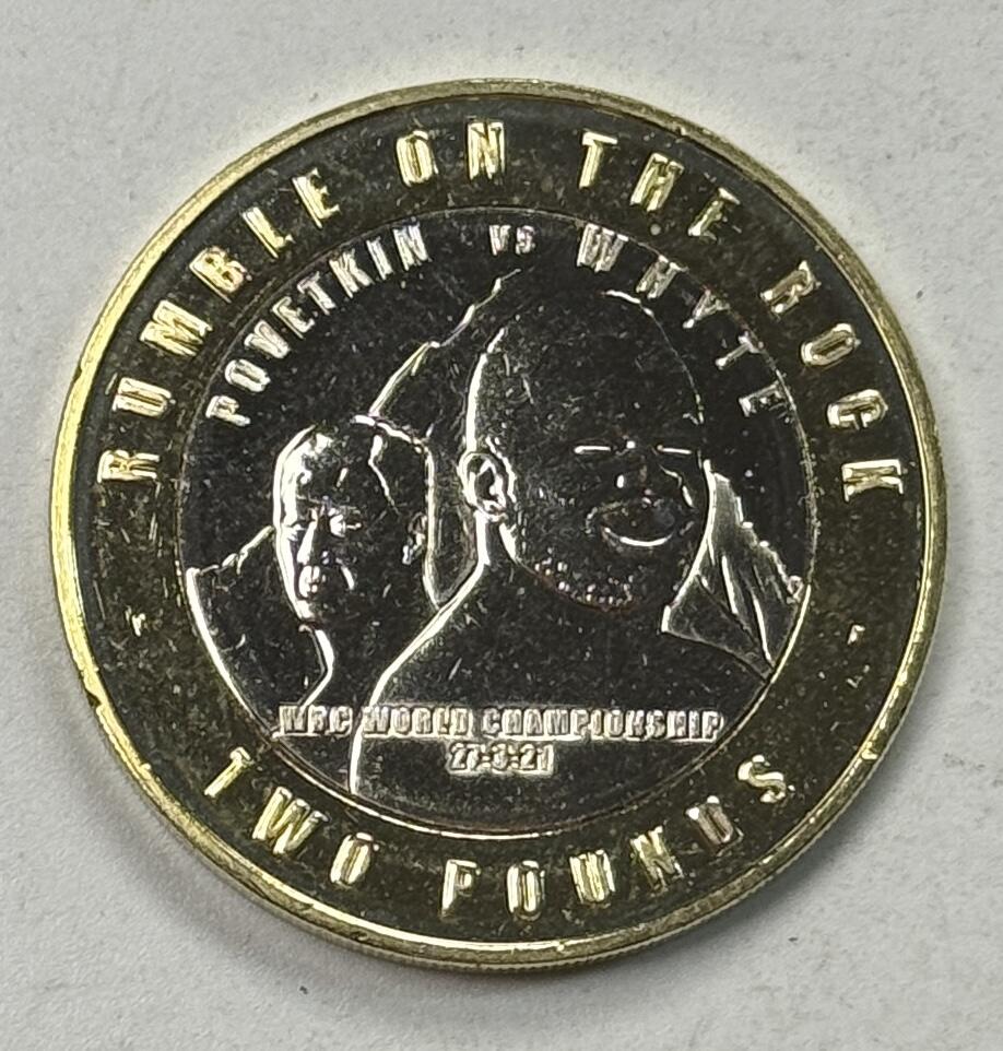 S&S Numismatic世界钱币-拍卖 第125期  直布罗陀2021年 世界拳击理事会冠军赛 2英镑双色纪念币