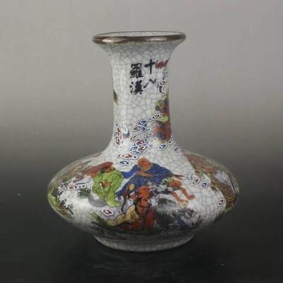 十八罗汉扁花对瓶 - 十八罗汉扁花对瓶