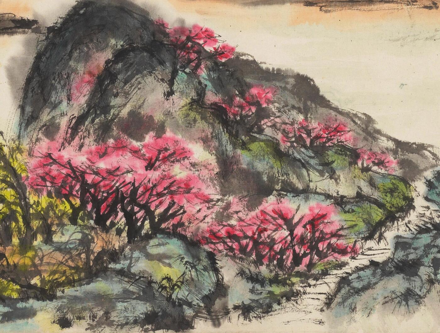 碧月说宝 近现代书画专场（六） 桃柳渡江村