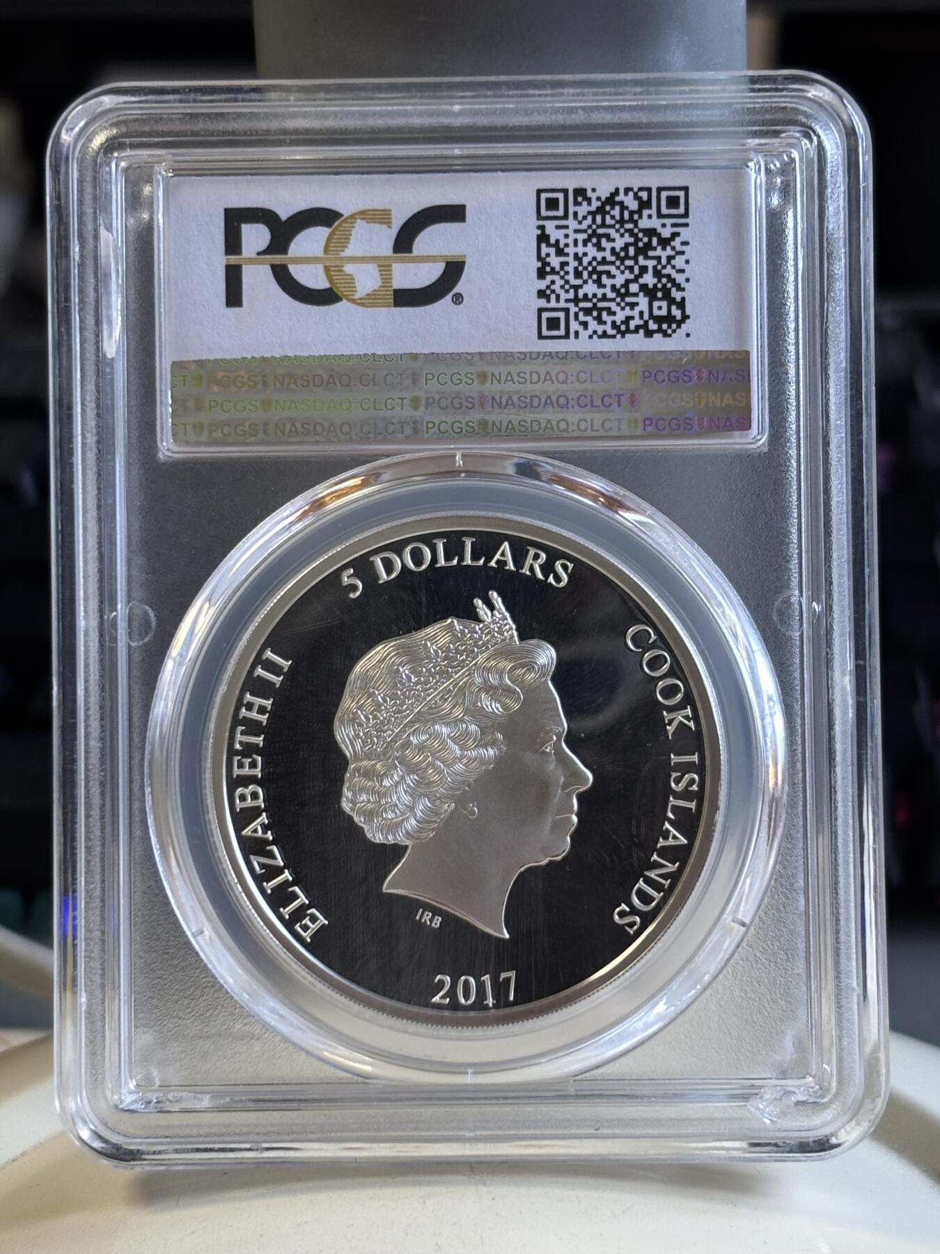 第196期拍卖 库克2017电影蜘蛛侠回归1盎司纪念银币PCGS-PR69，999银，发行5000枚