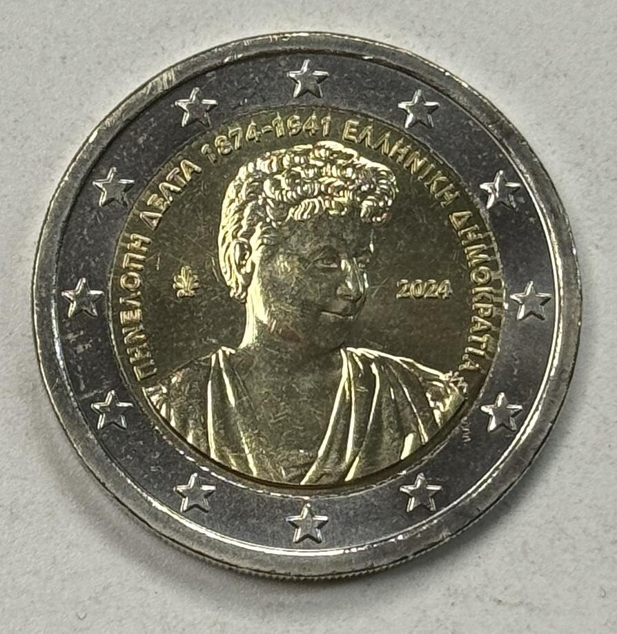 S&S Numismatic世界钱币-拍卖 第125期  希腊2024年 佩内洛普·德尔塔150周年 2欧元双色纪念币