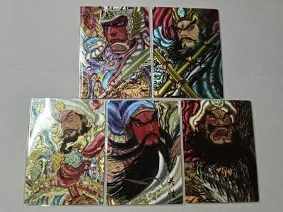 龙虎卡牌-八一场（满200元包邮，无佣金，每周六结拍，欢迎送拍） - 粗闪5张 昆仑万象 权迎东 -  梁山五虎将 