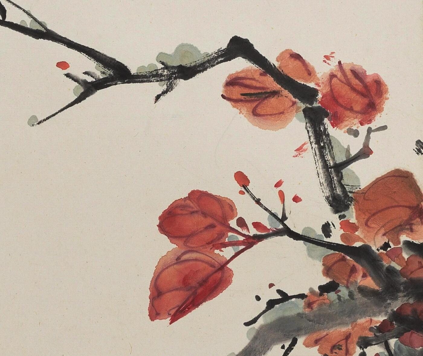 碧月说宝 近现代书画专场（七） 田世光 霜叶红于二月花