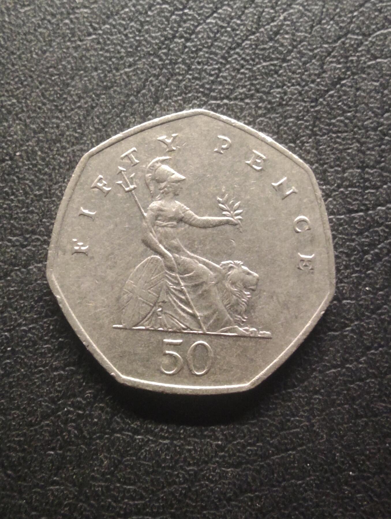 荟藏特别场次第十四期——“社长的硬币堆” 英国2002年50便士·