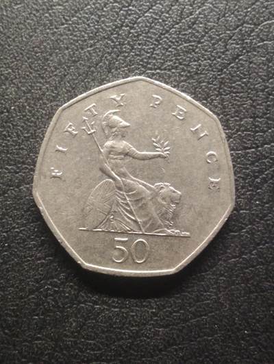 荟藏特别场次第十四期——“社长的硬币堆” - 英国2002年50便士·