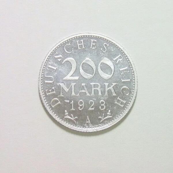 德国魏玛1923年A版200马克 精制PROOF版 稀少难得