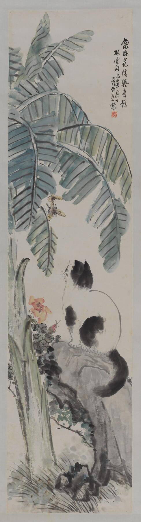 碧月说宝 近现代书画专场（八） 顾伯达 蕉荫耄耋图